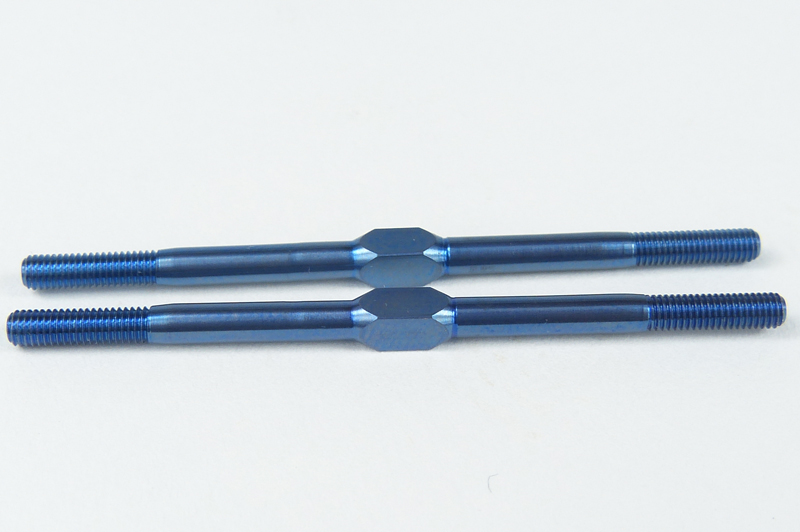 TRUESPEED 23/8″ BLUE TITANIUM TURNBUCKLES (pr) Custom Works RC